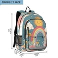 thumbnail image 2 of FORMRS School Backpack 17" Student Travel Bag with Laptop Compartment, Blue Rainbow, 2 of 7