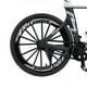 thumbnail image 3 of Racing Bike Model Dual Handlebar Sliding Steering Alloy Finger Racing Bicycle Metal Bike Model Collections Decoration for Kids Black White, 3 of 4