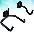 thumbnail image 3 of 2PCS Black Metal Wall Mount Guitar Hooks for String Instruments Stable and Safe Guitar Hanger, 3 of 10