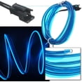 thumbnail image 4 of Luz de ambiente fría para coche, luz de ambiente LED para interior, luz luminosa para hueco de puerta, luz azul, 2 m [con encendedor de cigarrillos] (un juego), 4 of 4