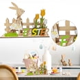 thumbnail image 2 of Jierger Happy Easter Bunny Wood Table Letters, Easter Wooden Decorations Signs Serving As A Charming Tabletop Ornament and Table Centerpiece, Ideal for Easter Tray Displays and Festive Home Decor, 2 of 9