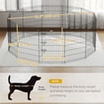 thumbnail image 3 of PawHut Foldable Metal Exercise Pet Playpen Yard Dog Puppy Kennel Cage 12 Panels, 3 of 10