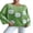 Green, variant on LMLYSoH Women Loose Knit Sweater Sweet Flower Embroidered Long Sleeve Boat Neck Pullovers Spring Fall Casual Jumpers Tops