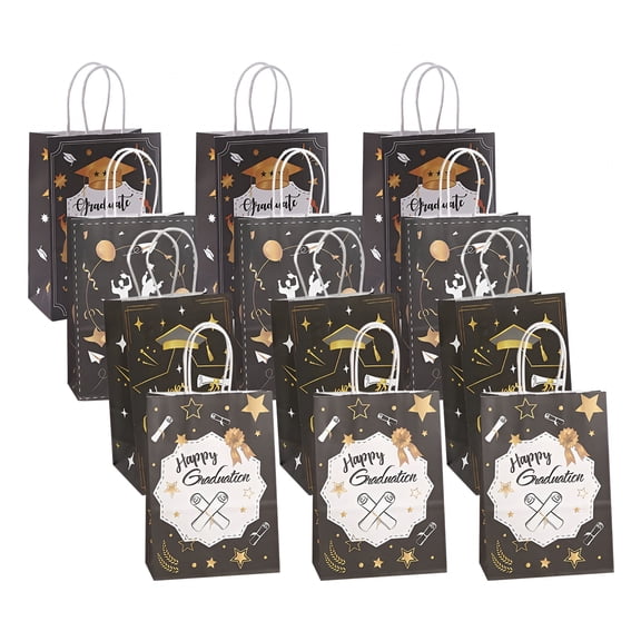 CCOCC 12 Pcs Graduation Handbag Decor Gift Tote Small Paper