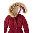 thumbnail image 3 of Bhip Girls Quilted Fleece Jacket with Hood and Removable Faux Fur Trim, Sizes 4-12, 3 of 3