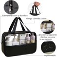 thumbnail image 3 of Neceseres de Maquillaje de Viaje, 3 Paquetes de 3 Tamaños, Organizador Cosmético con Cremallera para Mujer, Resistente al Agua, para Brochas y Accesorios Digitales, 3 of 7