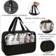 thumbnail image 3 of Neceseres de Maquillaje de Viaje, 3 Paquetes de 3 Tamaños, Organizador Cosmético con Cremallera para Mujer, Resistente al Agua, para Brochas y Accesorios Digitales, 3 of 7