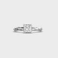 thumbnail image 2 of 5 Carat Beautiful Princess Cut IGI Certified Lab Grown Diamond Engagement Ring for Ladies Solid 10K White Gold (E/VVS2) Size 9 by Diamond-Capitals, 2 of 8