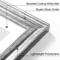 thumbnail image 4 of decorUhome 8x10 Picture Frames Set of 2, Display 5x7 Pictures with Mat or 8x10 without Mat, Wall and Tabletop Display Photo Frames, Silver, 4 of 9