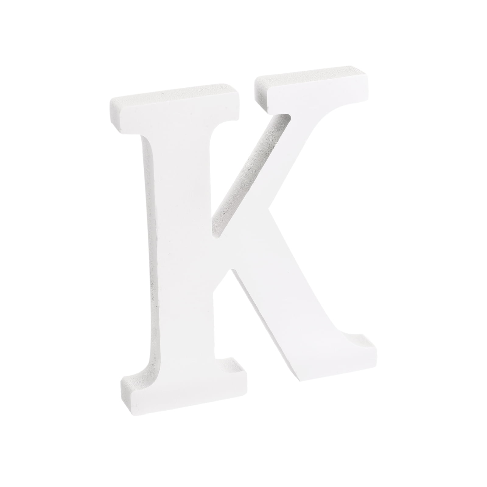 White Wood Letters 3 inch, Wood Letters for DIY Party Projects (K)