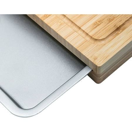 Cuisinart - Bamboo Cutting Board w/Slide Out Tray