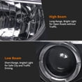 thumbnail image 6 of Spec-D Tuning SMD LED Dual Halo Projector Headlights Black Compatible with 1998-2004 Chevy S10 Pickup, 1998-2004 Chevy S10 Blazer, Left + Right Pair Headlamps Assembly, 6 of 7