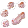 thumbnail image 6 of Staki Dress up Princess Shoes Toddler Little Girls Mary Jane Ballerina Flats Shoes Slip-on School Party Dress Shoes Pink,11.5 Little Kid, 6 of 7