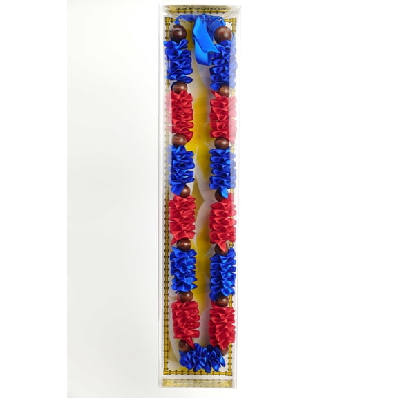 Maxport Corporation Ribbon Lei Royal Blue/red