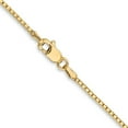 thumbnail image 4 of Diamond2Deal 14K Yellow Gold 1.4mm Box Chain Necklace for Women 16", 4 of 6