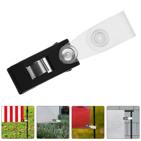 LEXSOMEO 30pcs Garden Flag Plastic Stoppers Anti-Wind Clips Weather Resistance Garden Flag Clips