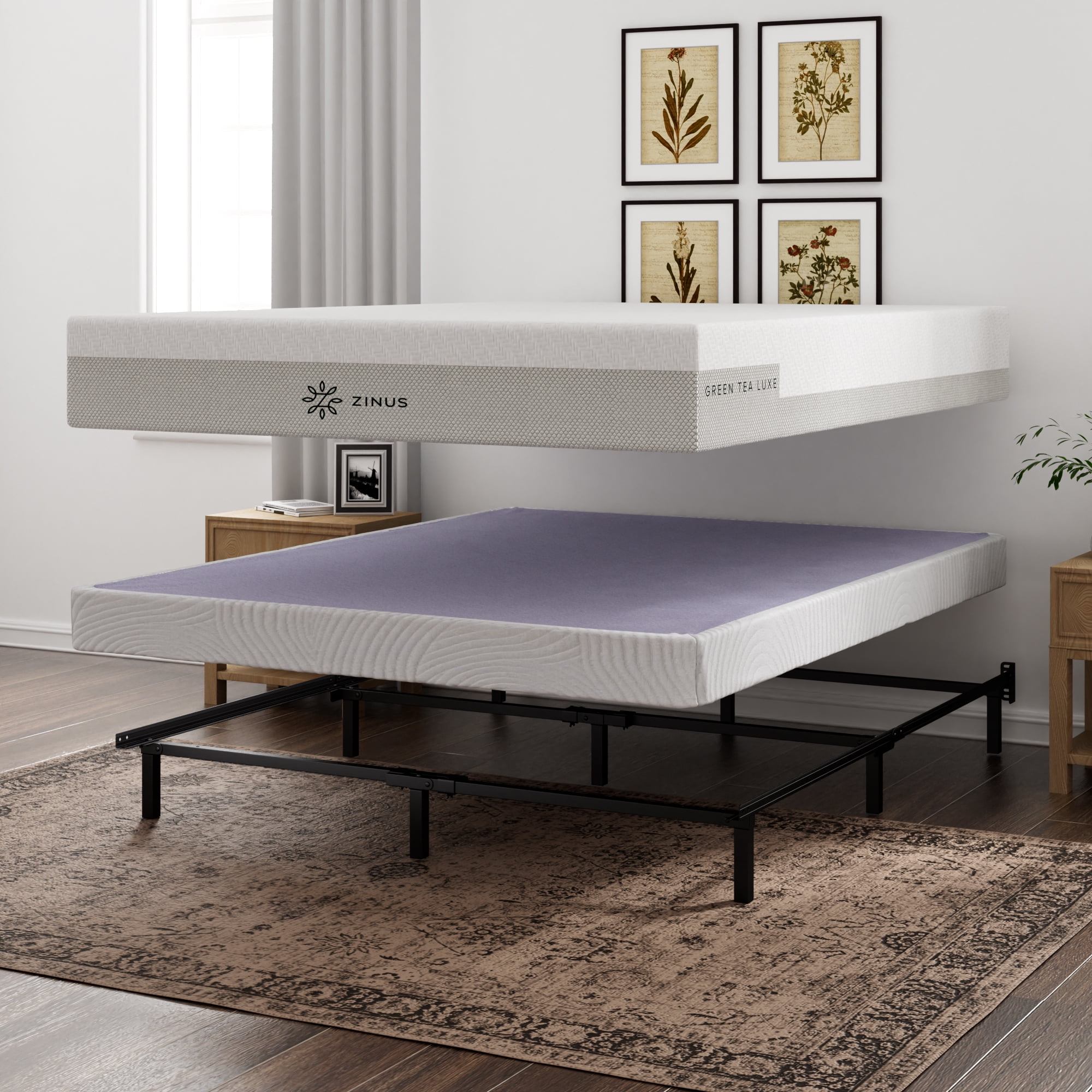 Zinus Jacob 4" Bamboo Box Spring, Queen