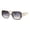 Beige (Smoke), variant on Womens Square Rectangle Sunglasses Slightly Oversized Retro Style UV400 Tortoise