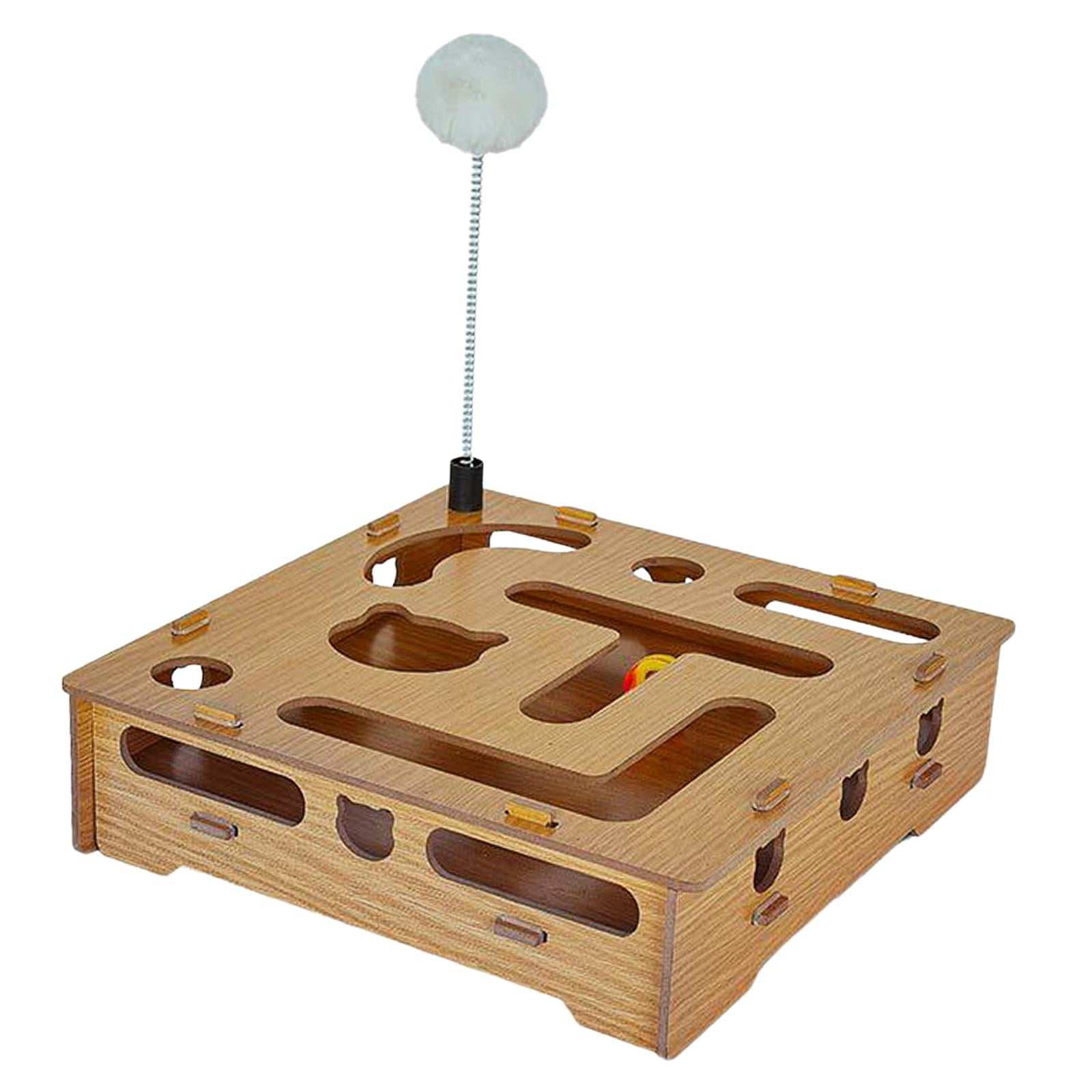 EHJRE Cat Interactive Toys Scratching Board for Indoor Cats, IQ Training, Corrugated Cardboard, Active Play Exercise , Board Toy