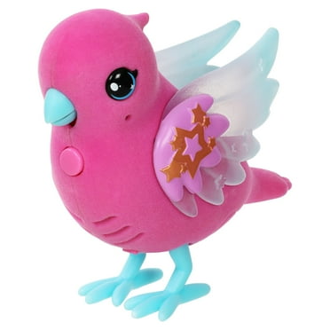 Little Live Pets, Lil' Bird: Skyler, Interactive Pink Bird, 20  Sounds, Light up Wings, Ages 5 