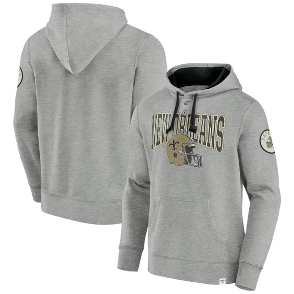 Men's Fanatics  Black New Orleans Saints Label Maker Pullover Hoodie
