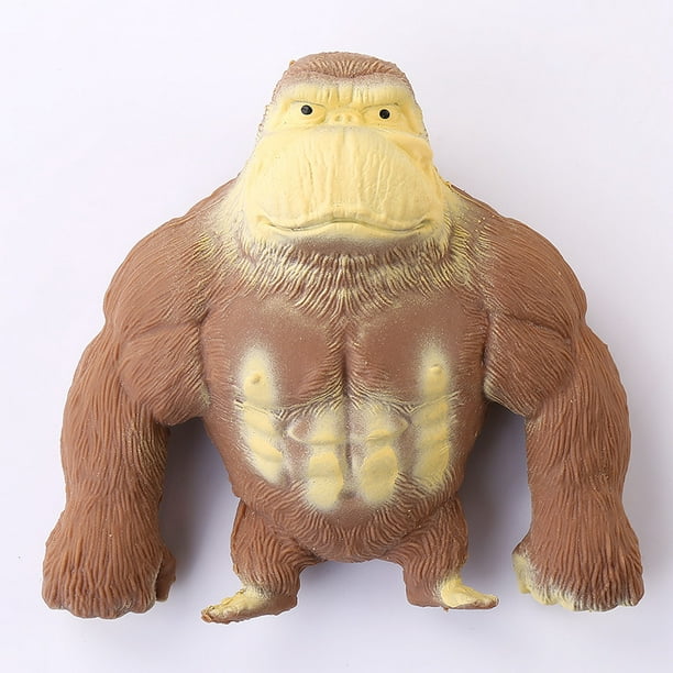 2 Pièces Jouet Gorille (16*17cm) et (9*8) Figurine de Gorille Figurine de Gorille  Anti Stress Gorille de Singe de Latex Soulagement Anxiety Decompression Toy  : : Jeux et Jouets