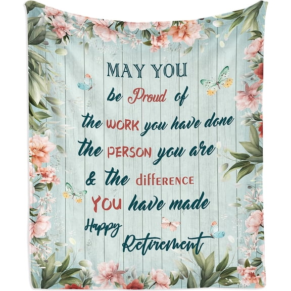 Retirement Gifts for Women 2023, Retirement Gifts Blanket 40"x50", Best Retirement Gifts for Women, Retired Gifts for Women, Retirement Happy Gifts, Funny Retirement Gift Ideas, Retired Party