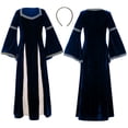 thumbnail image 3 of Tween Girls Dresses Festivals Performances Birthday Dress for Girls Size 10-12T,Dark Blue, 3 of 3