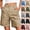 39# Beige, variant on Women Mid Rise Cargo Shorts Trendy Button Multi Pocket Casual Shorts Comfortable Stretchy Loose Fit Summer Shorts Army Green M