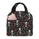 thumbnail image 1 of Easygdp Skeleton with Roses Bolsa Térmica Premium - Tela Oxford Impermeable, Gran Capacidad, Bolsillo Frontal, Unisex para Trabajo, Escuela, Actividades al Aire Libre y Picnics, 1 of 8