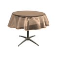 thumbnail image 1 of LA Linen TCOrgz58R-BrownO22 Nappe Ronde Miroir Organza&44; Marron - 58 Po, 1 of 4