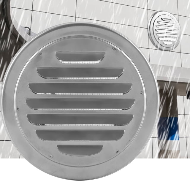 Conductos De Rejilla Plana Redonda De Pared De Acero Inoxidable De Ventilación