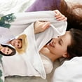thumbnail image 6 of Custom Blanket with Photos and Text Customized Blanket Personalized Flannel Throw Blankets for Adult Kid Birthday Christmas Halloween Mothers Fathers Valentines Day Gift. (5 Photos, 48X32inch), 6 of 6