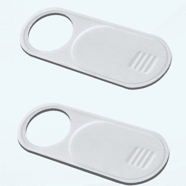 Slide Webcam Cover 0.027inch Web Camera Cover for Computer, Dell HP Laptop, iMac, MacBook Pro, Smartphone, Slider Camera Blocker Protect Privacy and Securtiy (White-2Pack)