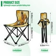 thumbnail image 3 of WOBOGO Rugby Player Running on The Field Of Play Camping Chair Convenient Four Corner Backrest Folding Stool Can Hold Up to 220lbs, 3 of 8