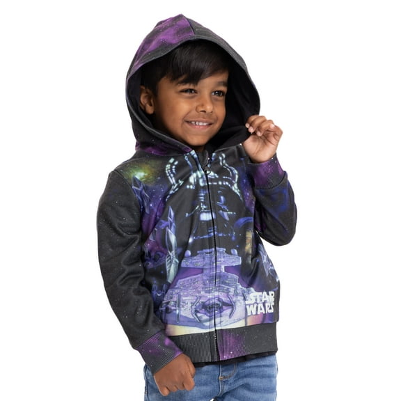 Star Wars Toddler Boys Sublimated Zip-Up Hoodie and Tee, 2-Piece Set, 5T