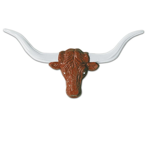 Beistle 33" Plastic Longhorn Steer Head Brown/White 3/Pack 55589