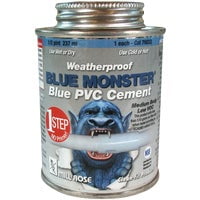 Blue Monster 4000149 4 oz All Weather Cement for PVC - Blue