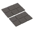 thumbnail image 1 of 12 protectores de mesa antideslizantes autoadhesivos para suelo, protectores silenciosos para muebles, mesas y sillas, 4,5 x 4,5 cm (cuadrados y negros)., 1 of 7