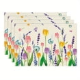 thumbnail image 4 of 2024 Placemat Spring And Summer Flowers Table Tulip Hydrangea Lavender Kitchen Table Cushion, 4 of 6