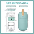 thumbnail image 6 of ZENS Modern Small Tea Infuser Teapot, Tritan One Touch Maker for Loose Leaf Diffusers With Insulated Cup and Travel Kits, 6 of 10