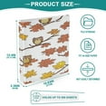 thumbnail image 5 of Owl and Falling Leaves 12.4x10.6in PVC Round Ring Binders, 2-Pack, D-Ring 3-Hole, Metal Clip, 5 of 10