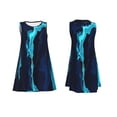 thumbnail image 7 of Pofeuu Blue Marble And Gold Print Women's Sleeveless Dress, Loose Fit Summer Dress, Casual Tank Dress for Women, 7 of 7
