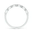 thumbnail image 2 of ANGARA Natural Diamond Leaf Cutout Wedding Band in 14K White Gold for Women (Size-1.6mm| Color-K| Clarity-I3) | April Birthstone, Anniversary, Jewelry Gift for Women | Natural Diamond Ring, 2 of 9