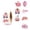 Style B, variant on Halloween Stickers Glitter Holographic Pink Pumpkin 500 Count Self Adhesive Roll Treat Bag Decals for Party Favors Classroom Trick Or Treat Decorations Holiday Goodie Bag Fillers