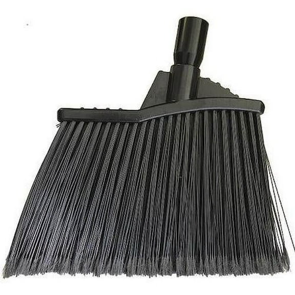 Tough Guy 9 in Sweep Face Angle Broom, Medium, Black