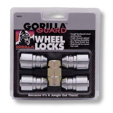 Gorilla Automotive 61681 Acorn Gorilla Guard Locks (1/2" Thread Size) - Pack of 4