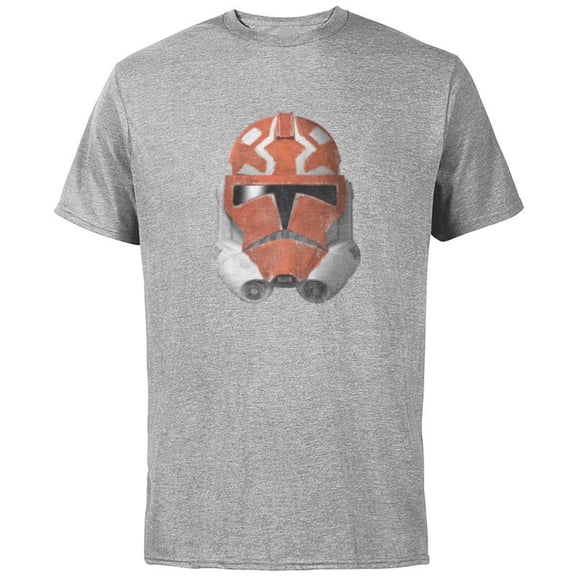 Star Wars The Clone Wars 332nd Ahsoka Trooper Distressed - Short Sleeve Cotton T-Shirt for Adults - Customized-Athletic Heather
