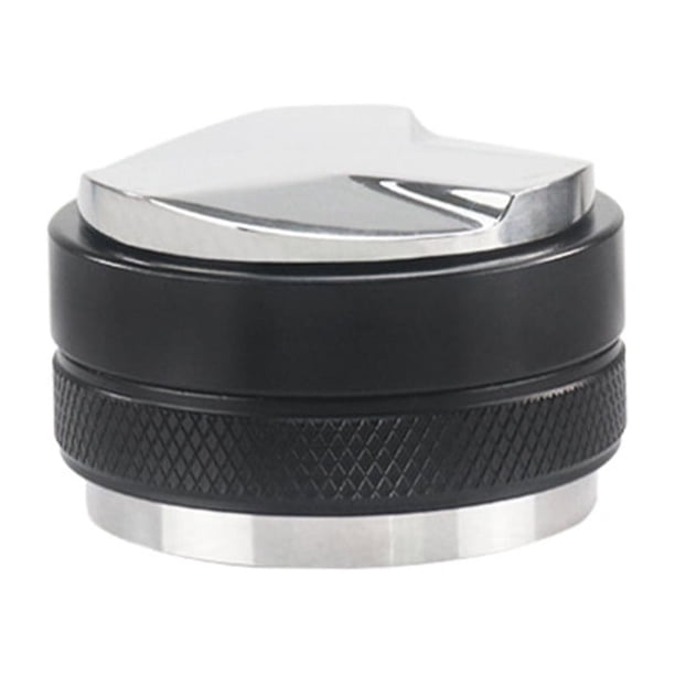Injueey Tamper de café, apisonamiento ajustable, distribuidor de energía Manual de doble cabeza, portafiltro, nivelador, distribución, Juegos de servir café y té 53 mm