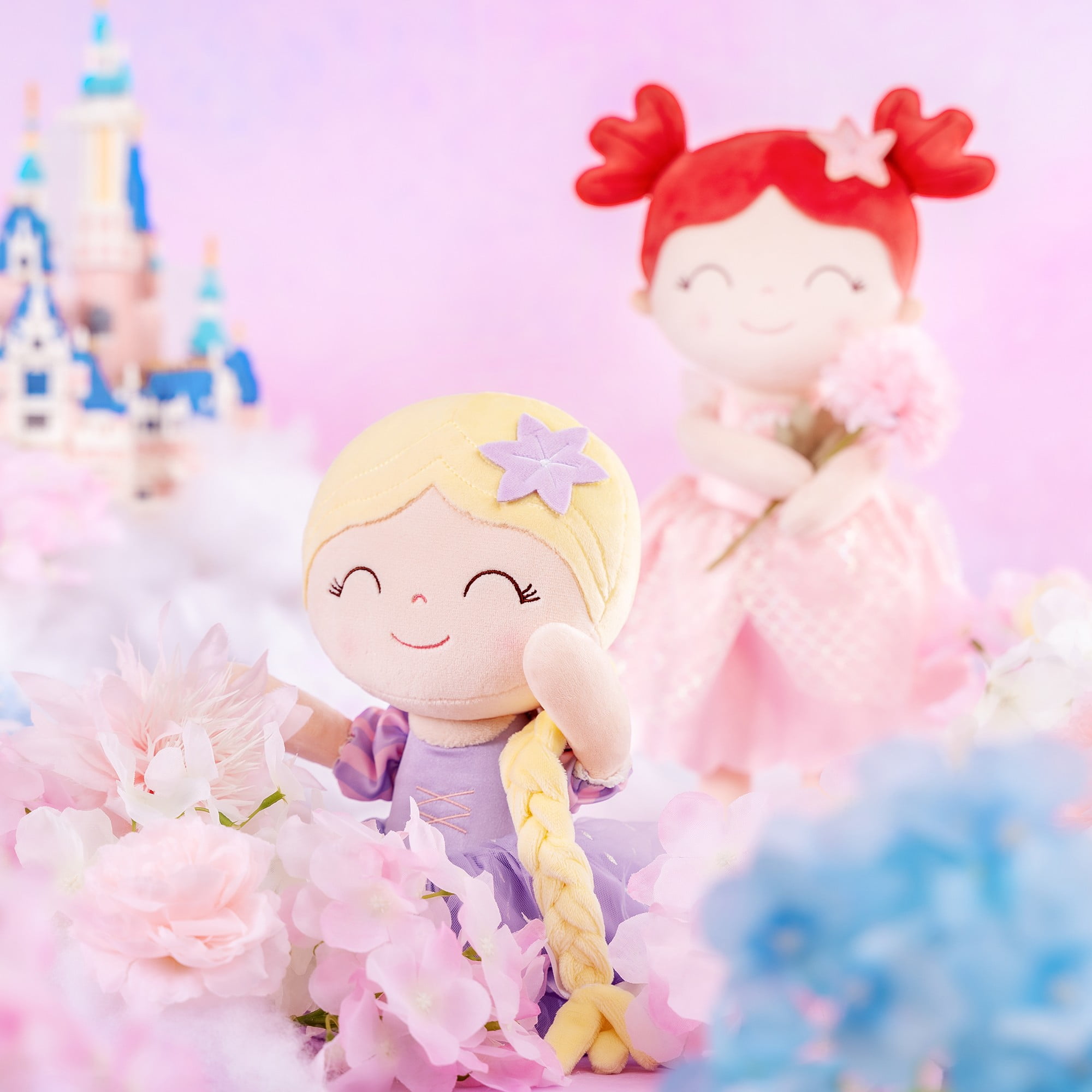 Gloveleya Girl Gifts Plush Baby Doll Princess Dolls Soft Girls Toy Rapun 16 inches